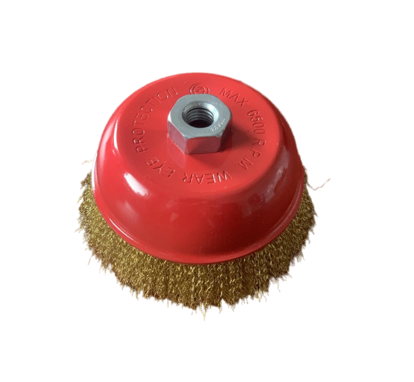 SZCZOTKA CZOŁOWA Z GWINTEM M14 MOSIĘŻNA