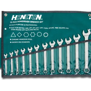 ZESTAW KLUCZY PŁASKO-OCZKOWYCH HONITON W SYSTEMIE HONIDRIVER