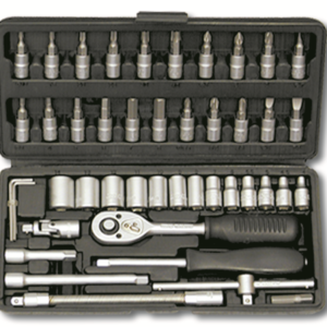 Zestaw narzędzi „HONITON” (46 el.) 1/4" 4–14 mm