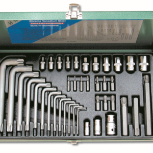 Komplet nasadek, bitów i kluczy TORX, HONITON, 1/2", 40el.