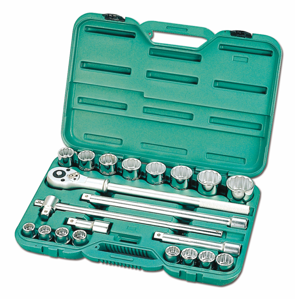 Zestaw narzędzi HONITON 3/4", 21 elem. 12-kątny